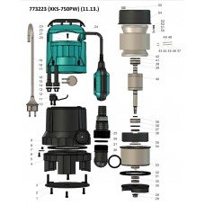 Насос дренажний садовий 0.75 кВт Hmax 8м Qmax 225л/хв LEO (TR773223) SIGMA