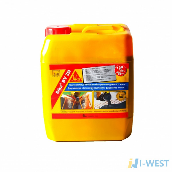 Sika® BV 3M пластифицирующая добавка для бетона и раствора 6 кг SIKA (132149)