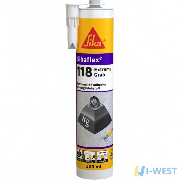 Sikaflex®-118 Extreme Grab будівельний клей 290 мл SIKA (562411) Sikaflex®-118 Extreme Grab будівельний клей 290 мл SIKA (562411)