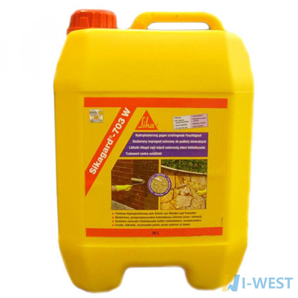 Sikagard®-703 W гідрофобізуюча пропитка для довгострокового захисту фасадів від вологості і опадів SIKA (406937)