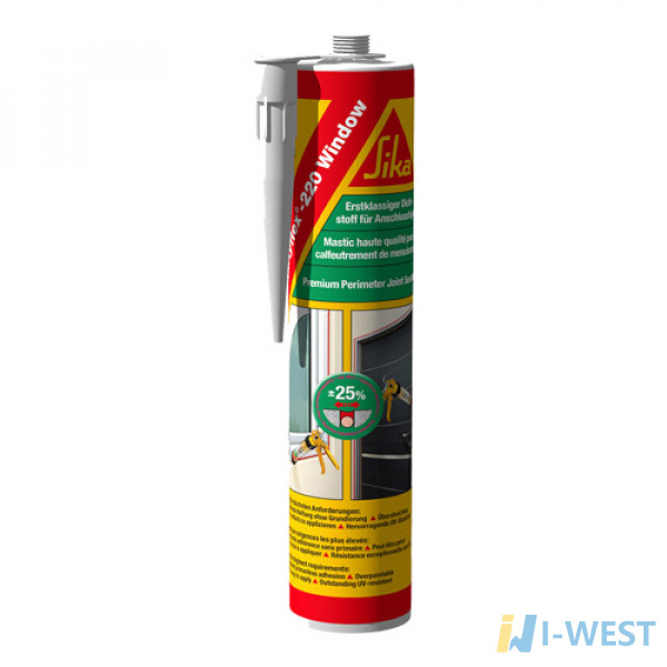 SikaHyflex®-220 Window спеціалізований герметик для закладення швів у віконних і дверних отворах SIKA (454747)