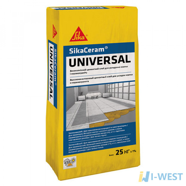 SikaCeram® Universal еластичний клей для плитки на цементній основі SIKA (527090) SikaCeram® Universal еластичний клей для плитки на цементній основі SIKA (527090)