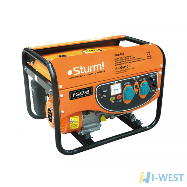 Генератор бензиновый Sturm PG8735, 3500 Вт