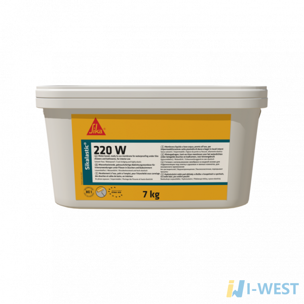 Sikalastic-220 W Гідроізоляція акрилова під плитку 7кг (532220) SIKA Sikalastic-220 W Гідроізоляція акрилова під плитку 7кг (532220) SIKA