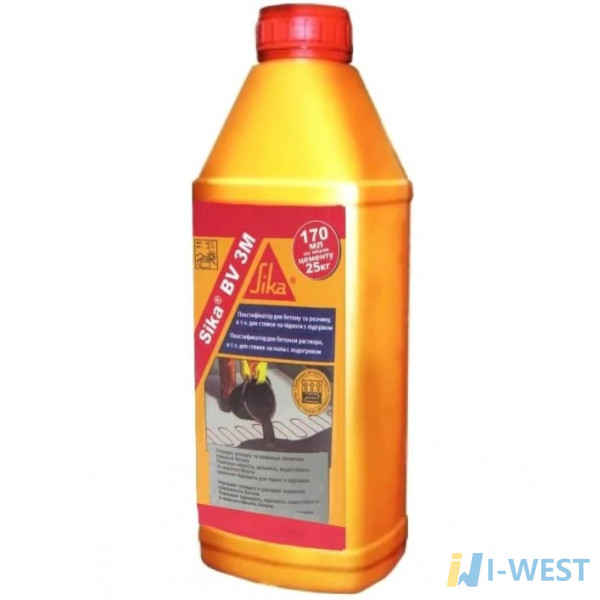 Sika® BV 3M пластифікуюча добавка для бетону і розчину 1 кг SIKA (132150) Sika® BV 3M пластифікуюча добавка для бетону і розчину 1 кг SIKA (132150)