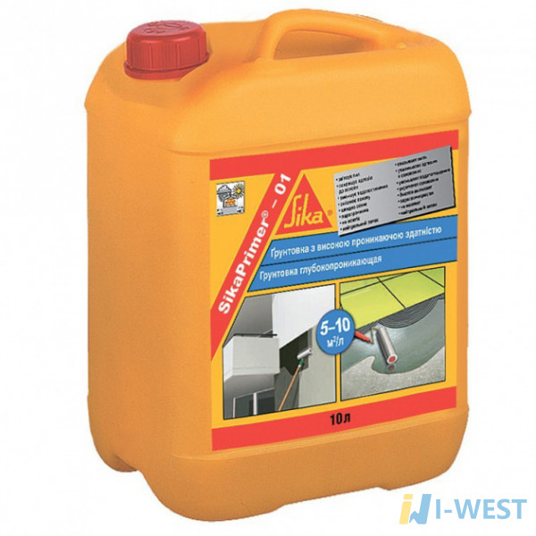 SikaPrimer®-01 грунтовка глубокопроникающая 10 л SIKA (452349)