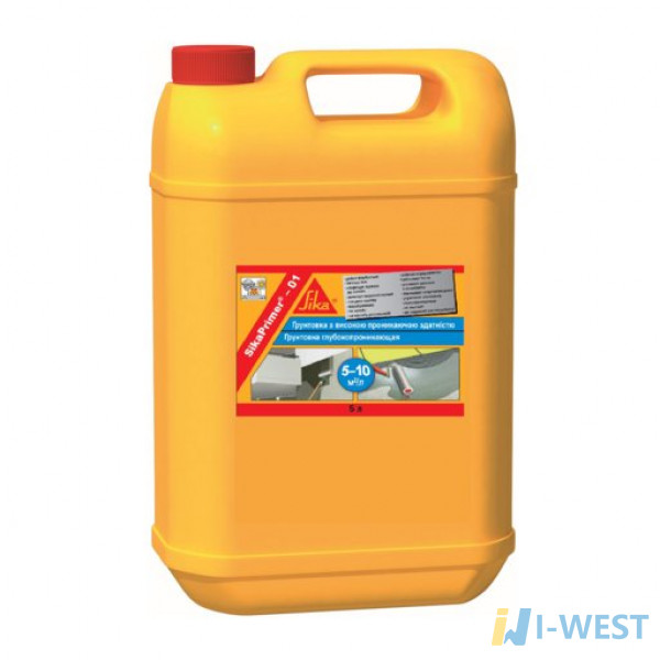 SikaPrimer®-01 грунтовка глибокопроникаюча 5 л SIKA (462360) SikaPrimer®-01 грунтовка глибокопроникаюча 5 л SIKA (462360)