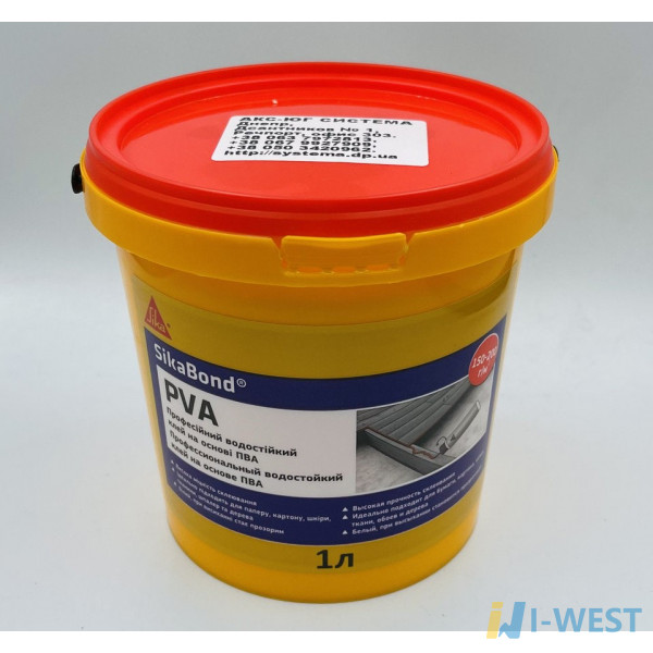 SikaBond PVA UKR /12x1000ML клей, pail/відро, 1000л SIKA (675479)