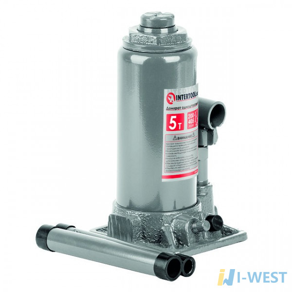 Домкрат стовпчик одноштоковый 5 т INTERTOOL GT0023 Домкрат стовпчик одноштоковый 5 т INTERTOOL GT0023
