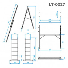 Сходи-поміст (2x6) INTERTOOL LT-0027