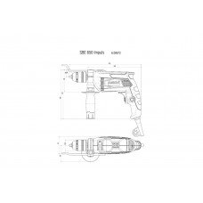 Ударний дриль Metabo SBE 650 Impuls (600672000)