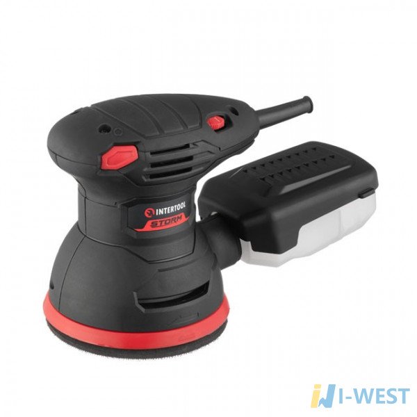 Шлифмашина эксцентриковая, 300 Вт, 5000-12000 об/мин, 125 мм INTERTOOL WT-0541 Шлифмашина эксцентриковая, 300 Вт, 5000-12000 об/мин, 125 мм INTERTOOL WT-0541
