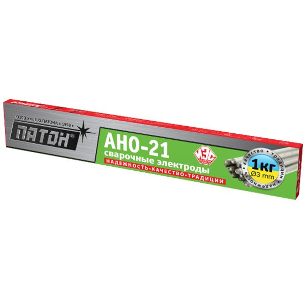 Электроды ПАТОН АНО-21, 3 мм, 1 кг Патон (20509382-1) Электроды ПАТОН АНО-21, 3 мм, 1 кг Патон (20509382-1)