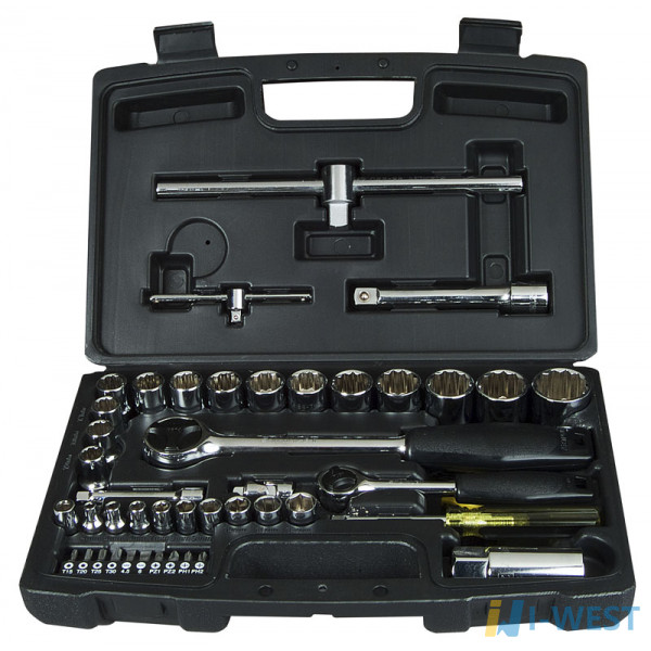 Набір торцевих головок 1/4" І 1/2" (50 предметів) STANLEY (1-94-656) Набір торцевих головок 1/4" І 1/2" (50 предметів) STANLEY (1-94-656)