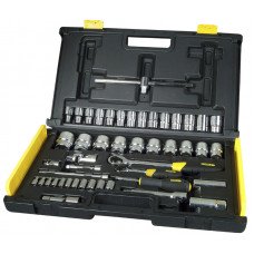 Набір торцевих головок 1/4" і 1/2" (65 предметів) STANLEY (1-94-659)