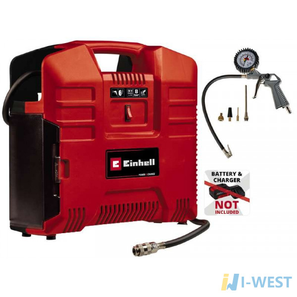 Компрессор аккумуляторный TE-AC 36/8 Li OF Set - Solo (4020440) Einhell Компрессор аккумуляторный TE-AC 36/8 Li OF Set - Solo (4020440) Einhell