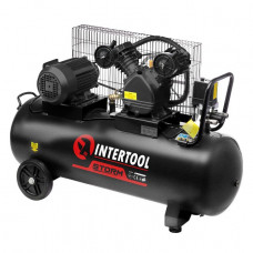 Компресор 100 л, 4 HP, 3 кВт, 380 В, 8 атм, 500 л/хв, 2 циліндра INTERTOOL PT-0013