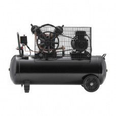 Компресор 100 л, 4 HP, 3 кВт, 220 В, 8 атм, 500 л/хв, 2 циліндра INTERTOOL PT-0014