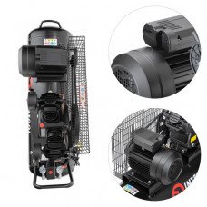 Компресор 100 л, 4 HP, 3 кВт, 220 В, 8 атм, 500 л/хв, 2 циліндра INTERTOOL PT-0014