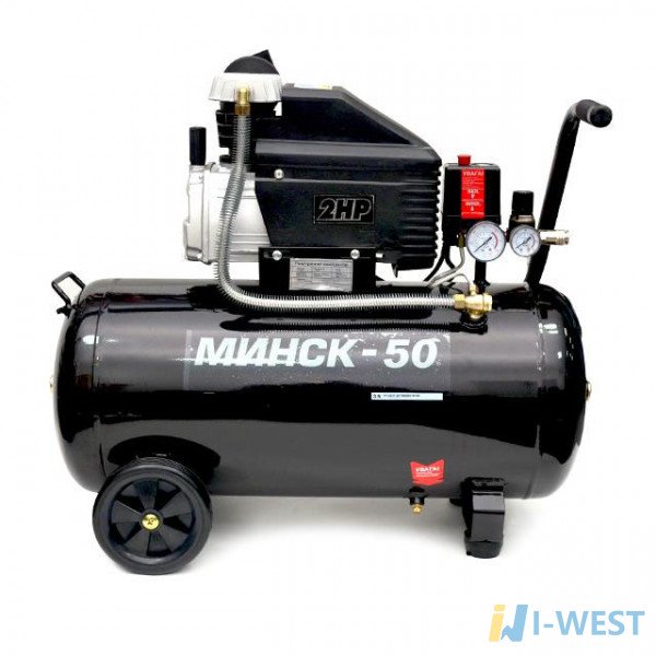 Компресор МК 50, 1.5 кВт, 220 В, 8 атм, 205 л/хв INTERTOOL PT-0021