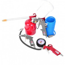 Компрессор INTERTOOL PT-0036 + подарок (набор покрасочный пневматический 5 ед. PT-1502) (PT-0036-1502+aktsiya)