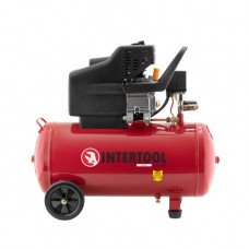 Компресор 50 л, 2 HP, 1,5 кВт, 220 В, 8 атм, 206 л/хв. INTERTOOL PT-0003