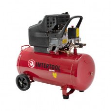 Компресор 50 л, 2 HP, 1,5 кВт, 220 В, 8 атм, 206 л/хв. INTERTOOL PT-0003