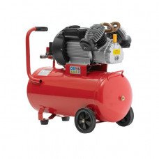 Компрессор 50 л, 4 HP, 3 кВт, 220 В, 10 атм, 420 л/мин, 2 цилиндр. INTERTOOL PT-0007
