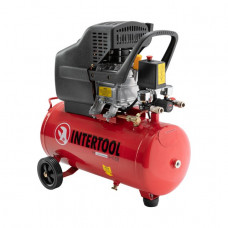 Компрессор 24 л, 2 HP, 1,5 кВт, 220 В, 8 атм, 206 л/мин. INTERTOOL PT-0009 Компрессор 24 л, 2 HP, 1,5 кВт, 220 В, 8 атм, 206 л/мин. INTERTOOL PT-0009