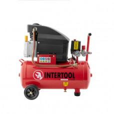Компресор 24 л, 2 HP, 1,5 кВт, 220 В, 8 атм, 206 л/хв INTERTOOL PT-0010