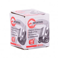 Коронка трубчатая по стеклу и керамике 50 мм INTERTOOL SD-0368 Коронка трубчатая по стеклу и керамике 50 мм INTERTOOL SD-0368