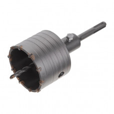 Комплект: свердло корончатое по бетону 75 мм Перехідник SDS Plus 100мм INTERTOOL SD-7075