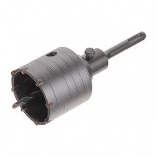 Комплект: свердло корончатое по бетону 65 мм Перехідник SDS Plus 100мм INTERTOOL SD-7065