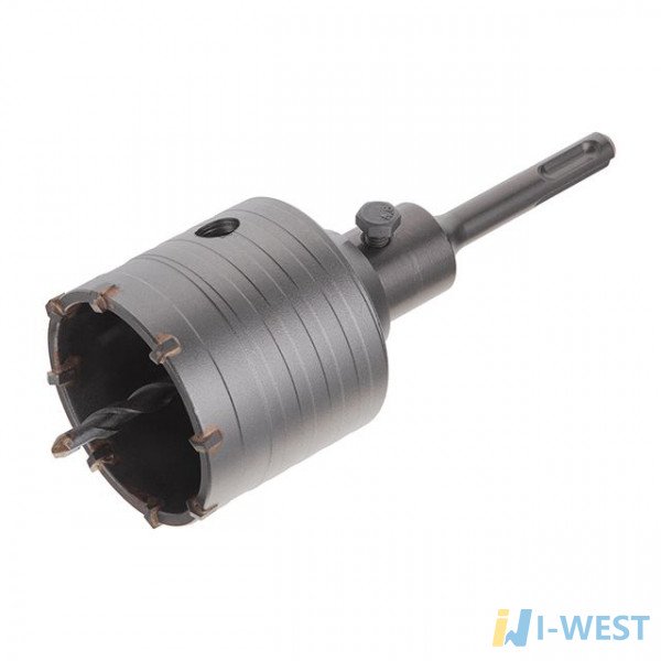 Комплект: свердло корончатое по бетону 65 мм Перехідник SDS Plus 100мм INTERTOOL SD-7065