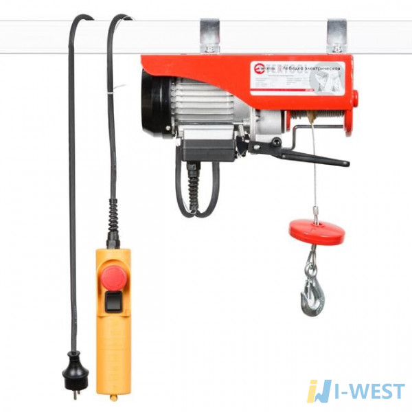Лебедка электрическая 220/230В, 500Вт, 125/250 кг, трос 3.0мм*12м INTERTOOL GT1481 Лебедка электрическая 220/230В, 500Вт, 125/250 кг, трос 3.0мм*12м INTERTOOL GT1481