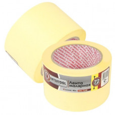 Стрічка малярна 72мм, 40м, жовта INTERTOOL DM-7240