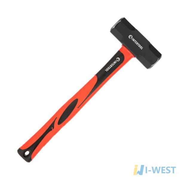 Молот 2000 г, ручка з фібергласу INTERTOOL HT-0242 Молот 2000 г, ручка з фібергласу INTERTOOL HT-0242