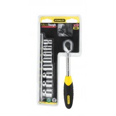 Набір головок торцевих 1/4 "з тріскачкою Stanley MicroTough 10 предметів (0-94-610) STANLEY