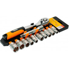 Набір насадок з тріскачкою 1/2" MasterTool (78-1212) Набір насадок з тріскачкою 1/2" MasterTool (78-1212)
