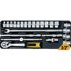 Набір ключів і насадок торцевих MasterTool (78-4124) Набір ключів і насадок торцевих MasterTool (78-4124)