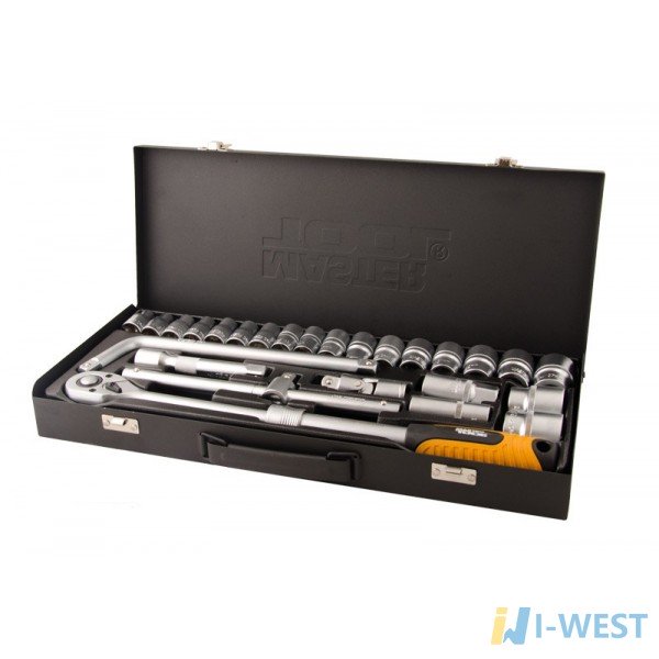 Набір ключів і насадок торцевих CV 1/2" 26 шт MasterTool (78-4126)