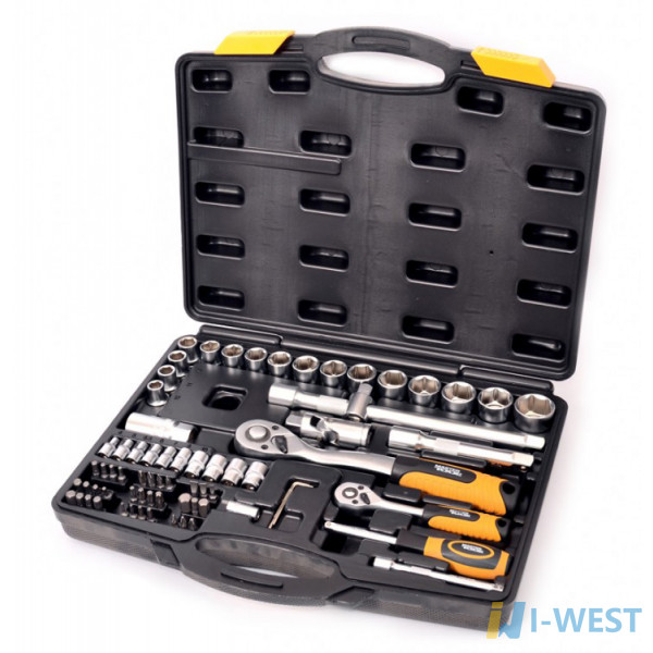 Набір ключів і насадок торцевих 1/4" і 1/2" 72 шт MasterTool (78-5072)