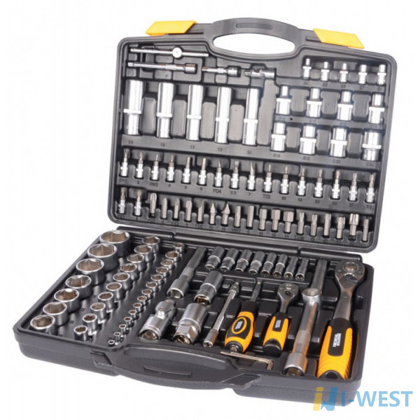 Набор ключей и насадок торцевых 1/4” и 1/2” Mastertool (78-5111) MasterTool
