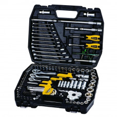 Набор ключей и насадок торцевых Mastertool 1/4", 3/8" и 1/2" Cr-V 121 шт (78-5121) MasterTool Набор ключей и насадок торцевых Mastertool 1/4", 3/8" и 1/2" Cr-V 121 шт (78-5121) MasterTool
