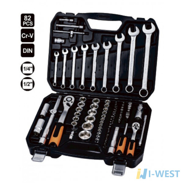 Набір ключів і насадок торцевих Mastertool 82 шт (78-5182) MasterTool