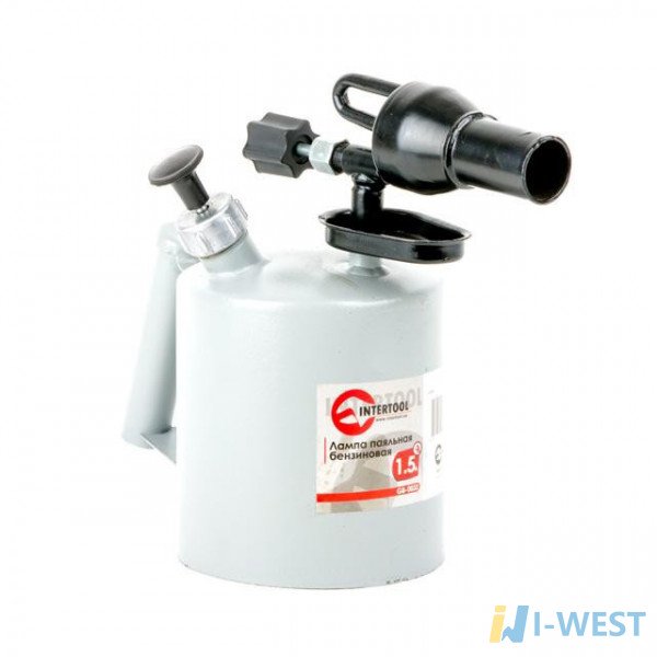Лампа паяльна бензинова 1.5 л INTERTOOL GB-0032