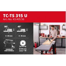 Настільна циркулярна пила, 2000 Вт, TC-TS 315 U (4340556) Einhell Настільна циркулярна пила, 2000 Вт, TC-TS 315 U (4340556) Einhell