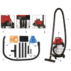 Вакуумний пилосос Einhell TC-VC 1812 S New (2342370)