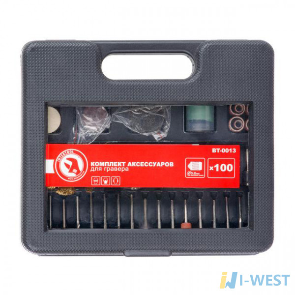Комплект аксессуаров для гравера WT-0516 и DT-0517 100 ед. INTERTOOL BT-0013 Комплект аксессуаров для гравера WT-0516 и DT-0517 100 ед. INTERTOOL BT-0013