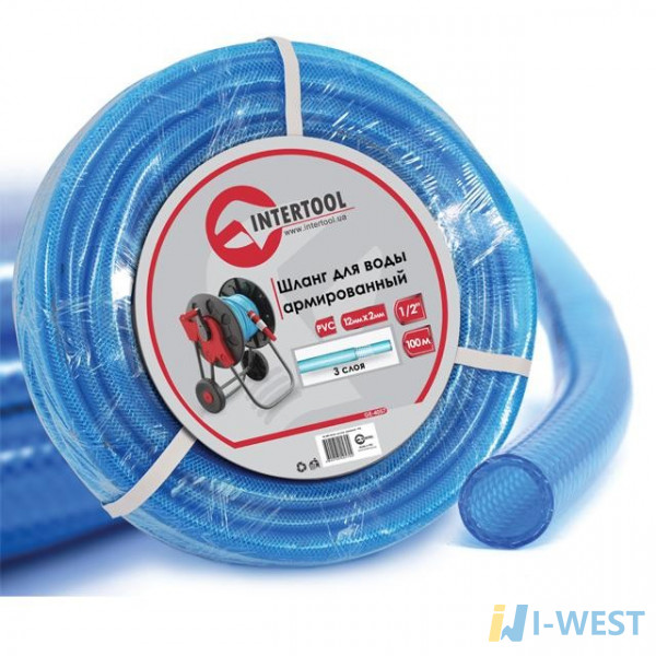 Шланг для води 3-х шаровий 1/2 INTERTOOL (GE-4057) Шланг для води 3-х шаровий 1/2 INTERTOOL (GE-4057)